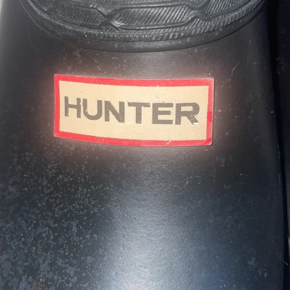 Hunter neoprene black rain clogs in size 6 women - Picture 3 of 5